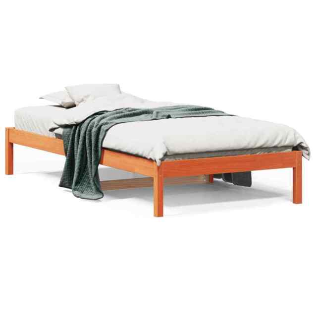 Day Bed Wax Brown 80x200 Cm Solid Wood Pine Vidaxl