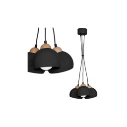 Pendant Light Dama Black 3xe27 Mlp6580
