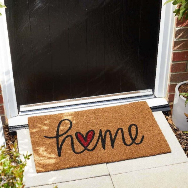Door Mat Home Is Where The Heart Is 45 X 75cm