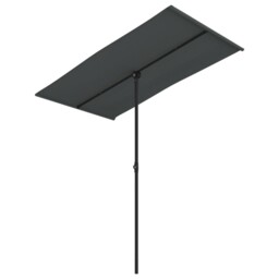 Outdoor Parasol With Aluminium Pole Garden Patio Umbrella Canopy Shade