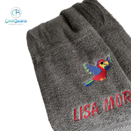 Parrot Towel - Personalised - Flannel / Hand Towel / Bath Towel