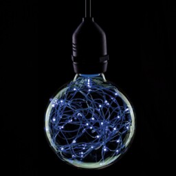 Prolite 1.7w Led G95 Poly Star Polycarbonate Lamp, Blue