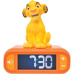 Lexibook Disney Lion King Simba Alarm Clock With Night Light & Sounds