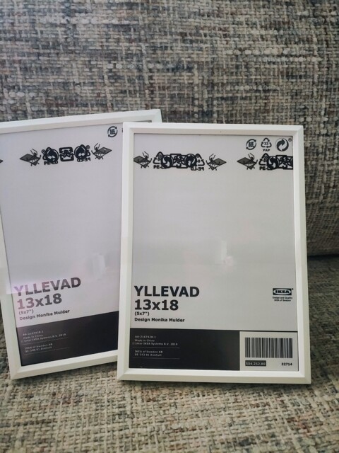 "Brand Ikea Yllevad Picture Frame Photo Frame White, 13x18cm, 57"", 2"
