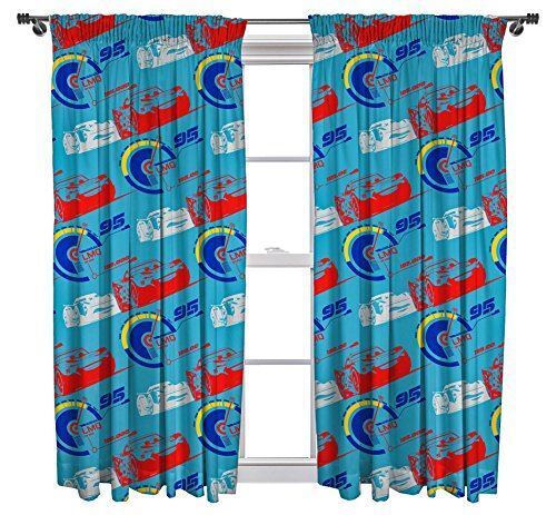 "Official Licensed Character Pleated Curtains 54"" Or 72"" Drop Disney"