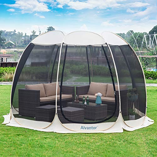 Pop Up Gazebo Screen House, 8-10 Person Instant Mosquito Netting