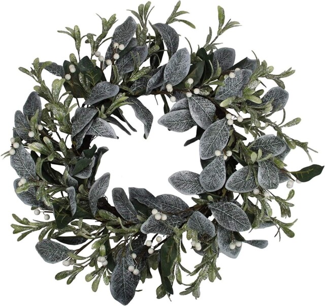 Christmas Wreath Garland Decorated Berries Cones Wall Door Xmas