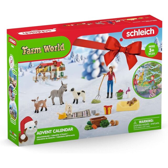 Advent Calendar 2023 Schleich Farm World Christmas Pony Toy 24 Windows