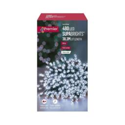 White Led Lights Christmas Supabrights Timer 480 38.3m Plug In Indoor