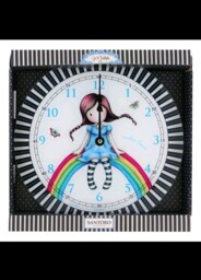 Santoro Gorjuss Wall Clock - Rainbow Heaven - 768gj12