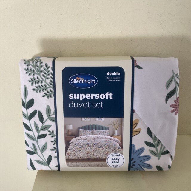 Silentnight Supersoft Double Duvet Set Ada Floral 200x200cm