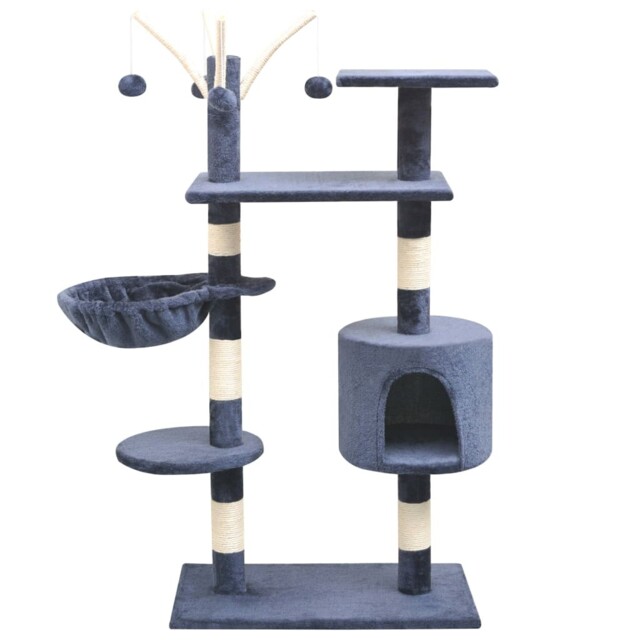 Cat Tree With Sisal Scratching Posts Paw Play Tower Multi by