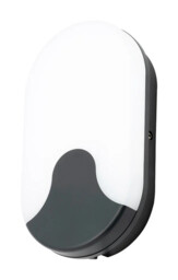 Outdoor Light Black Turus Led Bulkhead Oval Ip65 3000k 4000k 6000k
