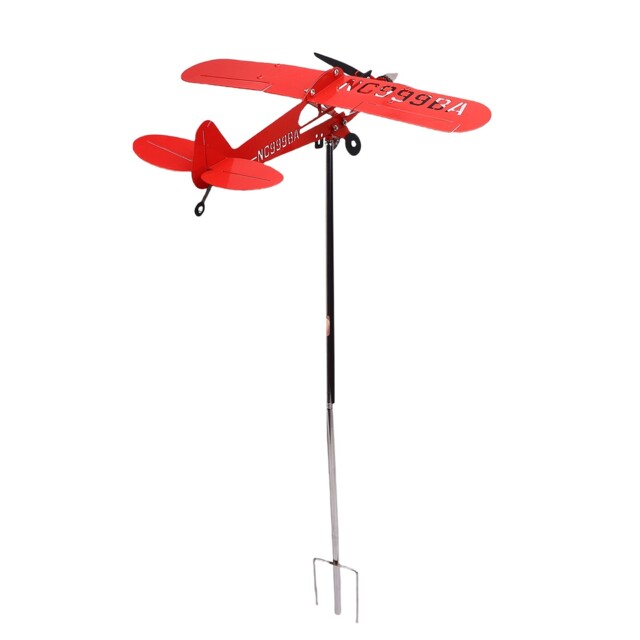°airplane Wind Spinner 10.6 Inch Iron Metal Windmill Outdoor