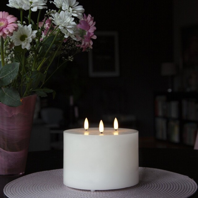Eglo Led Wax Effect Candle 3 Flame Realistic Flameless Light