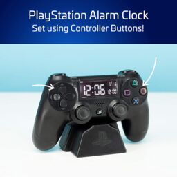 Playstation Ps4 Kids Digital Alarm Clock Led Battery Time Night Light