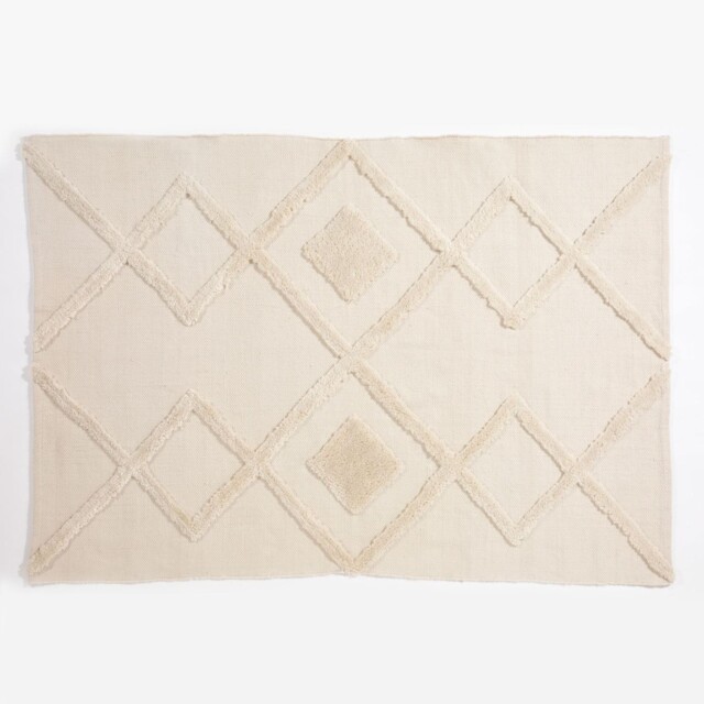 Windsor Geo Tufted 160x230cm Cream Rug