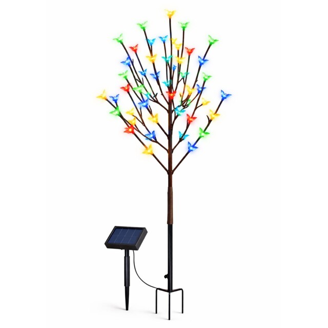 Solar-powered Cherry Flower Tree With Stake Lights - 120cm