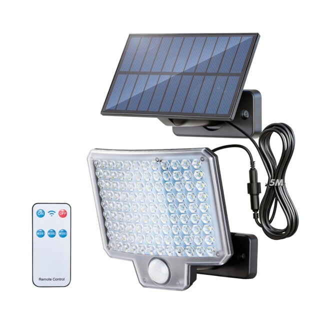 Grifema Gd201 Solar Lights Outdoor Garden, Split Security Black