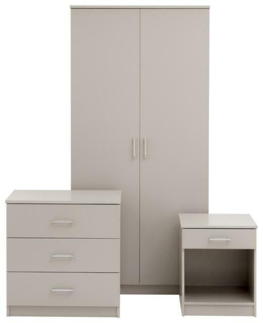 Gfw Panama 3 Piece Bedroom Furniture Set - Grey (pan3pcgry)