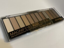Rimmel Magnif'eyes Nude Edition Eyeshadow Palette, 12 Shade, Cream