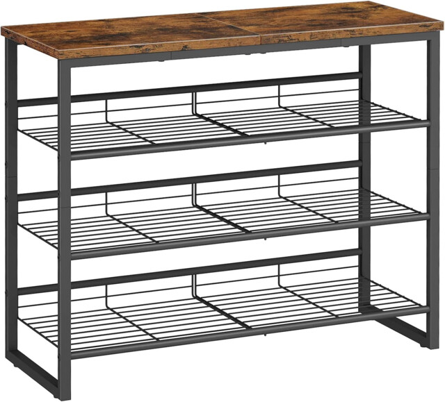 Hoobro Shoe Rack, 4-tier Shoe Organizer, Shoe Storage Shelves For
