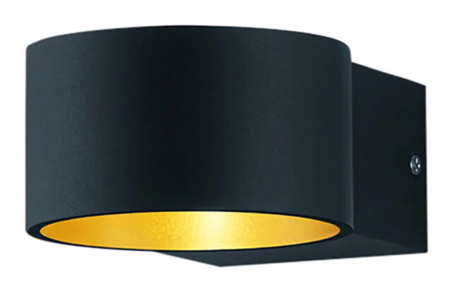 Wall Light Black Lacapo Led Matt & Gold Trio 223410132