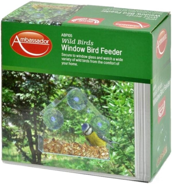 Ambassador Wild Birds Window Bird Feeder Feeding Feed Station Viewing