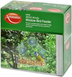 Ambassador Wild Birds Window Bird Feeder Feeding Feed Station Viewing