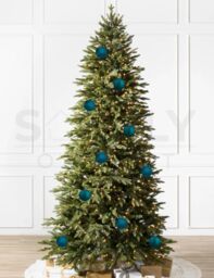 Davies Products 10 Pack Christmas Tree Baubles 6cm Kingfisher