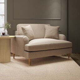 Beige Fabric Cuddle Chair - Payton Sof159