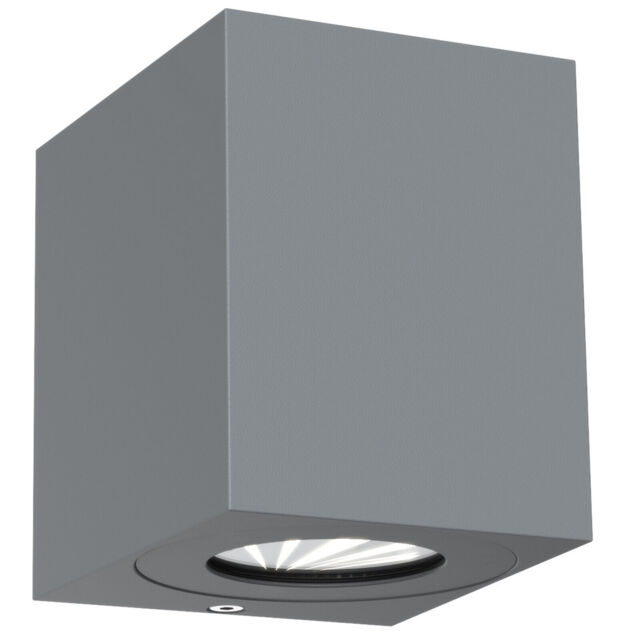 2x6w Led Wall Light Canto Kubi 2 Nordlux Grey Outdoor Lamp Walllight