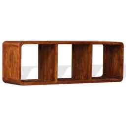 Tv Cabinet Solid Wood With Honey Finish 120x30x40 Cm Vidaxl