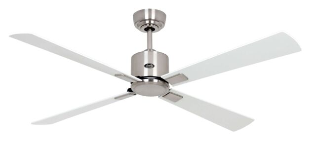 "Dc Ceiling Fan With Remote Indoor Fan Eco Neo Matt Chrome 132 Cm 52"""