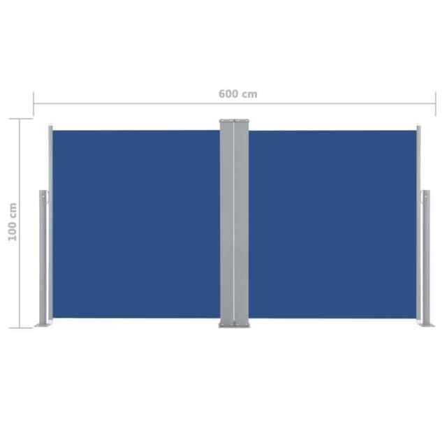 Garden Side Awning Windbreaker Sunshade Retractable Double-sided