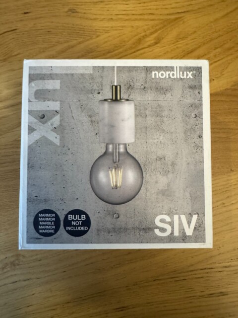 Nordlux Siv White Marble Pendant Light 45883001