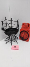Genuine Yankee Candle Halloween Jar Holder & Jar Topper With Tags (b)