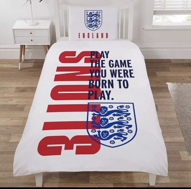 3 Lions England Single Duvet Cover Bedset England Bedding Official