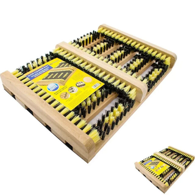Heavy Duty Double Shoe Cleaner Boot Scraper Brush Outdoor Door Mat