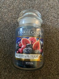 Large Yankee Candle Mulberry And Fig Delight