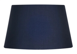 "Lampshade Blue 14"" Tapered Navy Premium Cotton 355mm Oaks Lighting"