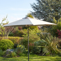 Garden Parasol 2.7 Metre Patio Shade Rust Proof Aluminium Pole Crank