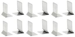 Osco Silver Wiremesh Bookends - 6 Pack - 6 Pairs - 12 Bookends -