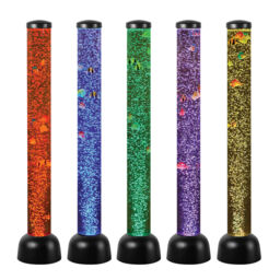 Sensory Bubble Tube Lamp, Colour Changing Led Floor Lights With Fish,