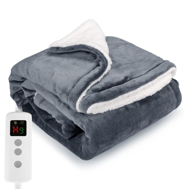 Proaller Heated Blanket Electric Throw 160x130cm 10 Levels &1-9h Timer