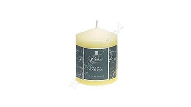 Price's Church Altar Pillar Candle Large Round Table Candles Long Burn