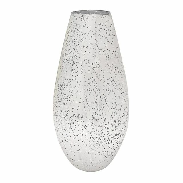 Leonardo Silver Mirror Sparkle Glass Vase 32cm Lp46867