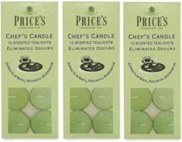 Prices Chef's Tealights Candles 30pk - Scented Eliminate Cooking