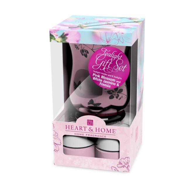 Heart & Home Tealight Soy Wax Gift Set Spring 8 Tealights Included