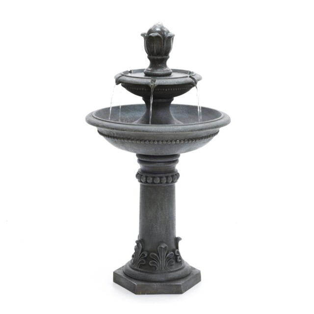Serenity 2 Tier Water Fountain Self-contained Polyresin Water Feature